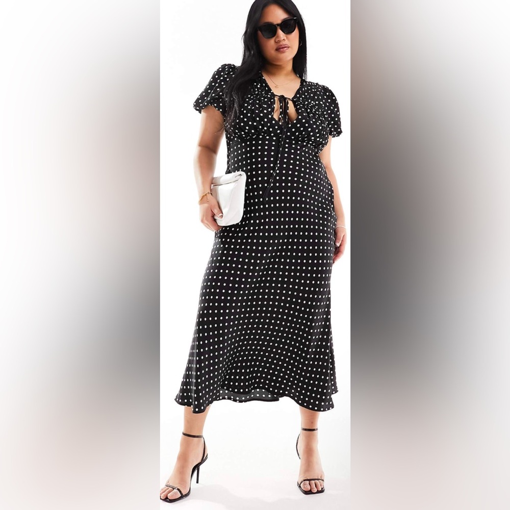 ASOS Black Polka Dot Dress